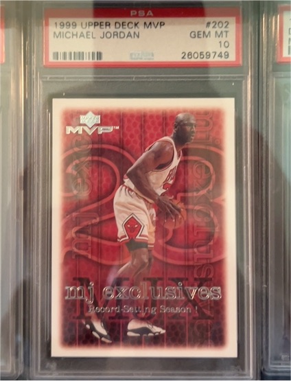 1999 Upper Deck MVP #202 Michael Jordan — front
