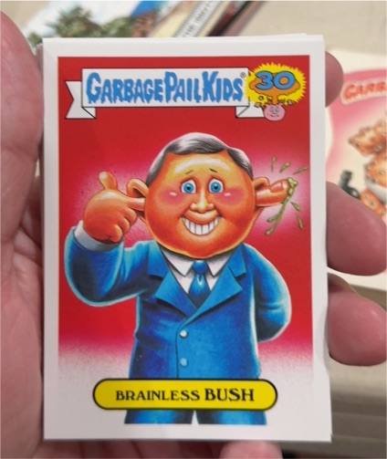 2015 Topps Garbage Pail Kids 30th Anniversary #9b Brainless Bush — front