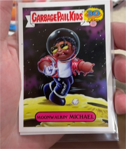 2015 Topps Garbage Pail Kids 30th Anniversary #22a Moonwalkin' Michael — front