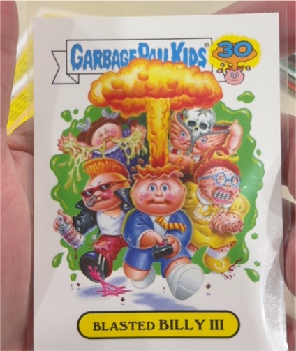 2015 Garbage Pail Kids 30th Anniversary #1b Blasted Billy III — front