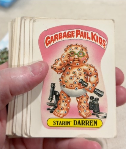 1986 Topps Garbage Pail Kids Series 3 #114a Starin' Darren — front