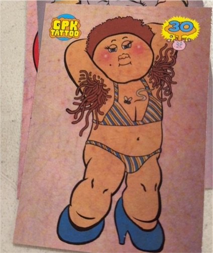 2015 Topps Garbage Pail Kids 30th Anniversary Super Fan Tattoo #3 Armpit Britt — front
