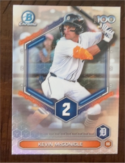 2026 Bowman Chrome Top 100 #BTP-2 Kevin McGonigle — front