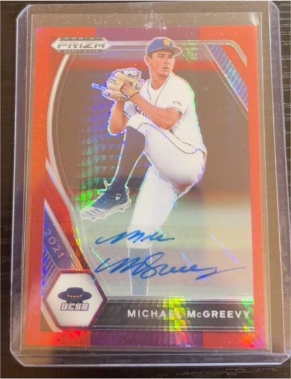 2021 Panini Prizm Draft Picks #PDP18 Michael McGreevy — front