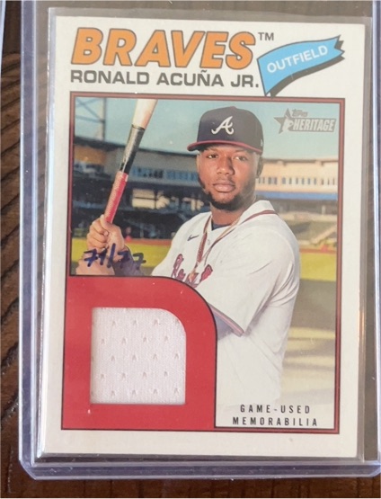 2026 Topps Heritage #ROR-RA Ronald Acuña Jr. — front