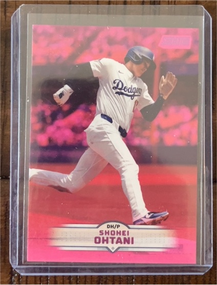 2025 Topps Stadium Club #58 Shohei Ohtani Pink Parallel Los Angeles Dodgers — front