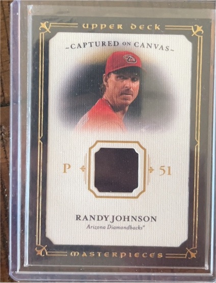 2007 Upper Deck Masterpieces #CC-RJ Randy Johnson Captured on Canvas — front