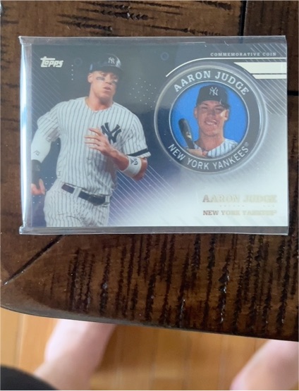 2020 Topps Topps Player Medallions #TPM-AJ Aaron Judge — front