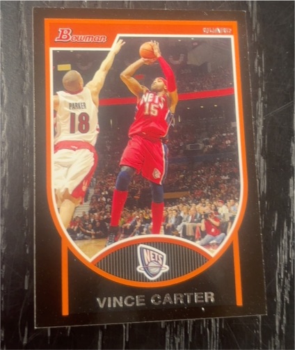 2007-08 Bowman #40 Vince Carter — front