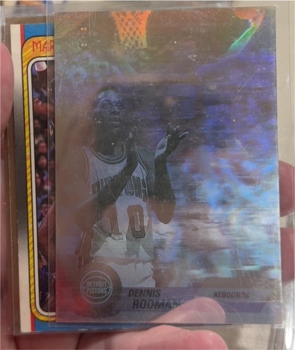 1992-93 Upper Deck Award Winners Holograms #AW3 Dennis Rodman — front