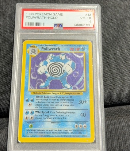1999 Pokemon Game #13 Poliwrath-Holo — front