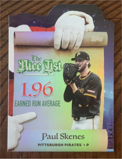 2025 Topps Holiday #MNL-11 Paul Skenes The Nice List — front