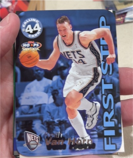 1999-00 Hoops #14CC Keith Van Horn Calling Card — front