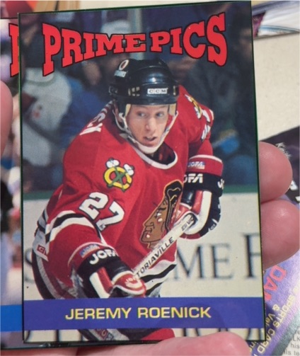 1991 Sports Card Review Prime Pics #44 Jeremy Roenick — front