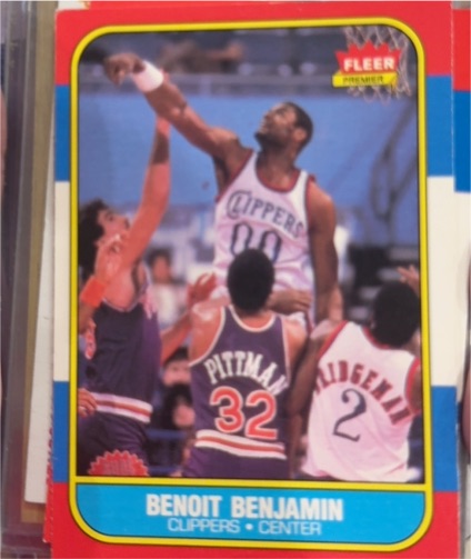 1986-87 Fleer #8 Benoit Benjamin — front