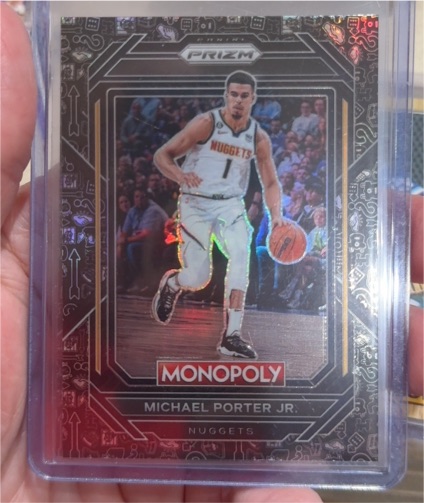 2022-23 Panini Prizm Monopoly #24 Michael Porter Jr. — front