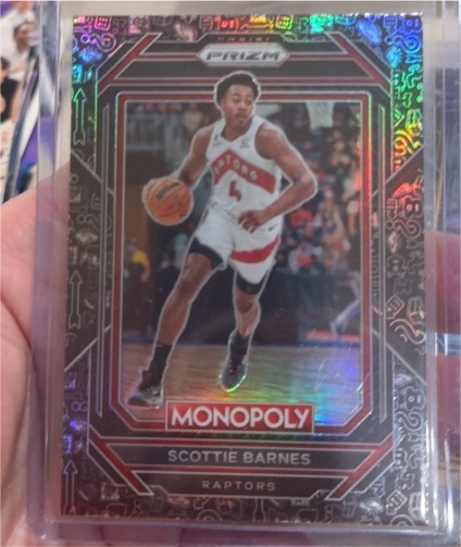 2022-23 Panini Prizm Monopoly Black Classic Icons #84 Scottie Barnes — front