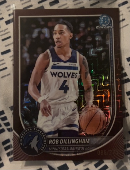 2025 Topps Bowman Chrome #BCV-182 Rob Dillingham — front