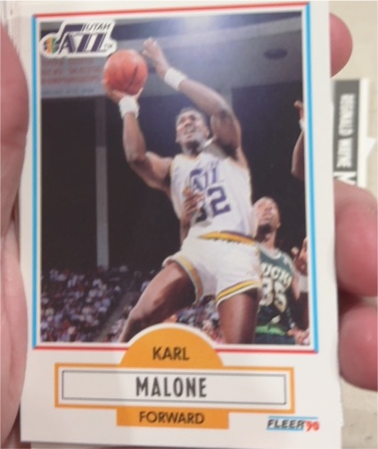1990-91 Fleer #188 Karl Malone — front