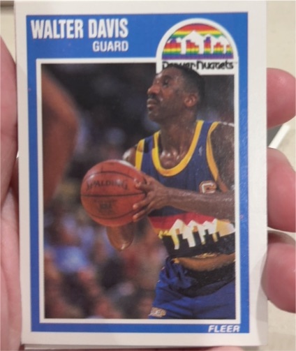 1989-90 Fleer #39 Walter Davis — front