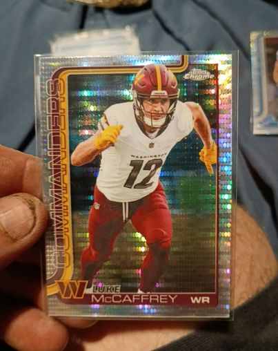 2025 Topps Chrome #298 Luke McCaffrey — front