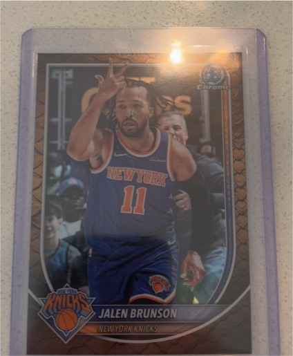 2025-26 Topps Bowman Chrome #BCV-62 Jalen Brunson — front