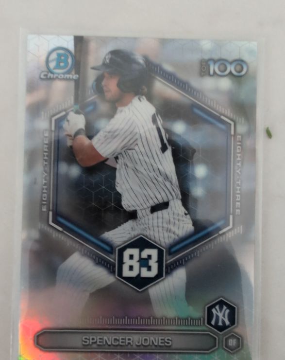 2026 Bowman Chrome Top 100 #BTP-83 Spencer Jones — front