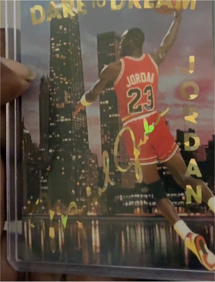 1993 Michael Jordan Dare to Dream Promo Card — front