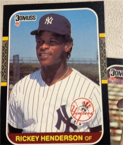 1987 Donruss #228 Rickey Henderson — front