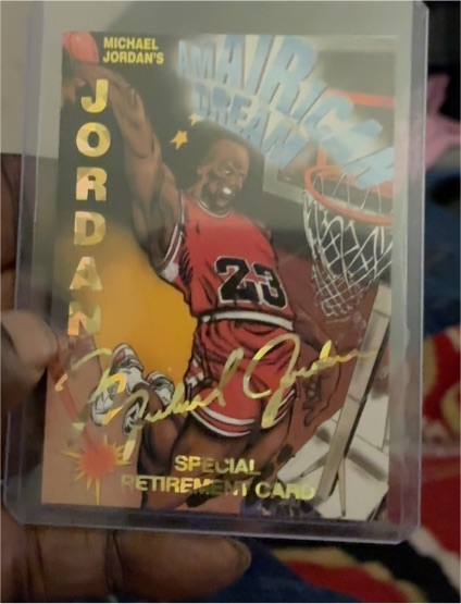 1993-94 Sports Edition Michael Jordan Special Retirement Card — front