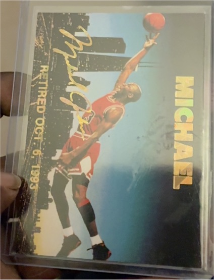 1993 Arena Sports #71 Michael Jordan Retired Oct. 6th, 1993 — front