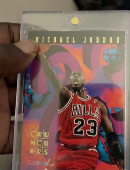 1995 NBA Hoops Number Crunchers #1 Michael Jordan — front