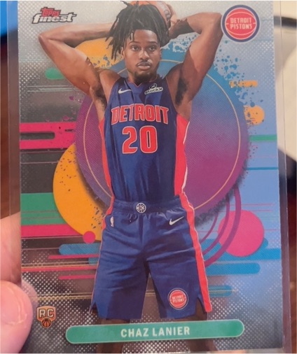 2025-26 Topps Finest #127 Chaz Lanier — front