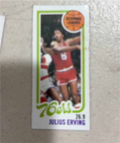 1980-81 Topps #181 Julius Erving — front