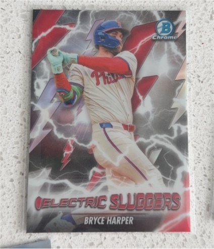 2026 Bowman Chrome #ES-6 Bryce Harper Electric Sluggers — front