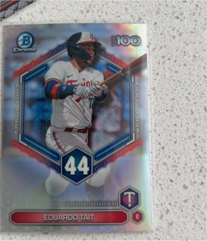 2026 Bowman Chrome Top 100 #BTP-44 Eduardo Tait — front