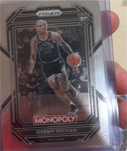 2022-23 Panini Prizm Monopoly #80 Jeremy Sochan — front