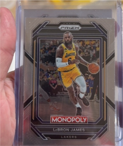 2022-23 Panini Prizm Monopoly #40 LeBron James — front