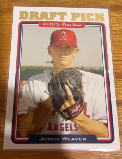 2005 Topps Update #UH312 Jered Weaver — front