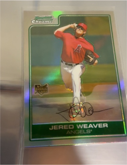 2006 Bowman Chrome Draft Picks & Prospects #BDP8 Jered Weaver — front