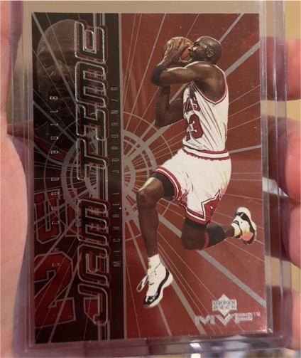 1999 Upper Deck MVP #JT1 Michael Jordan Jam Time — front