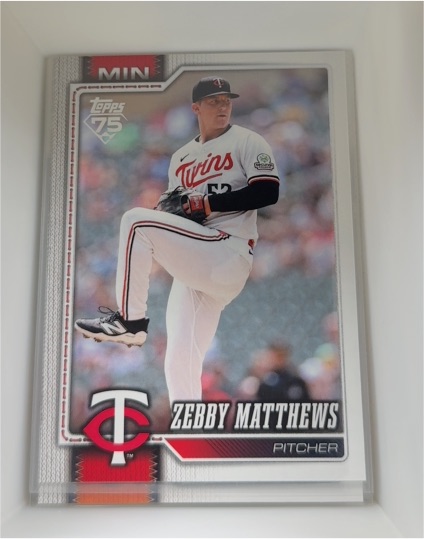 2026 Topps Series 2 #606 Zebby Matthews — front