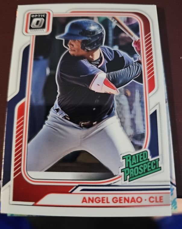 2026 Donruss Optic #119 Angel Genao Rated Prospect Cleveland Guardians — front