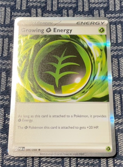 2023 Pokémon TCG Perfect Order #086 Growing Grass Energy — front