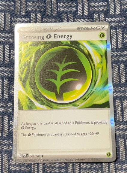 2026 Pokémon Perfect Order #086 Growing Grass Energy — front