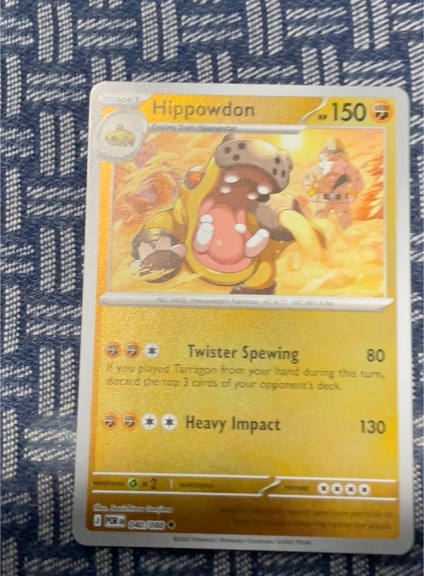 2016 Nintendo Pokémon TCG #040 Hippowdon — front