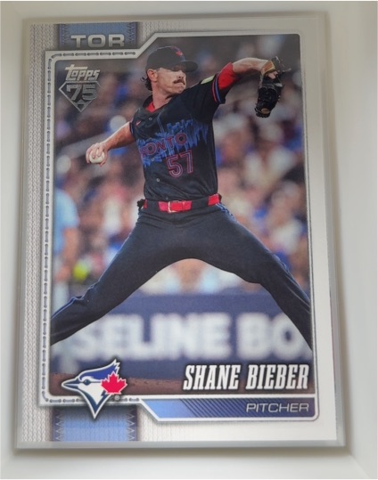 2026 Topps Series 2 #422 Shane Bieber — front