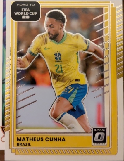 2025-26 Donruss Road to FIFA World Cup Optic #182 Matheus Cunha — front