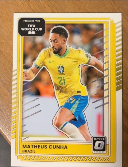 2025-26 Donruss Road to FIFA World Cup Optic #182 Matheus Cunha — front
