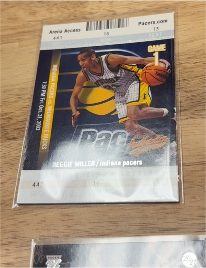2003-04 Fleer Authentix #95 Reggie Miller — front